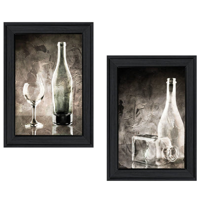 Gray Glassware Art Print - 2 Piece Wall Decor