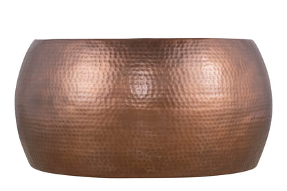 Copper Round Coffee Table - 32 Inch Modern Design