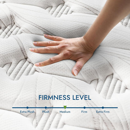 Twin Cooling Gel Memory Foam Mattress - 10 Inch Hybrid for Bedroom