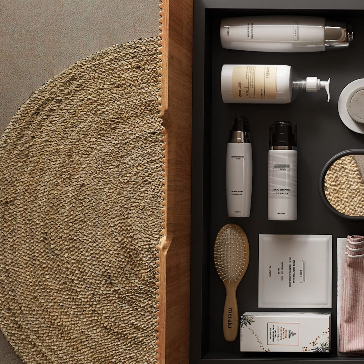 DINA 30" Wall Mounted Bathroom Vanity - Natural Woodgrain