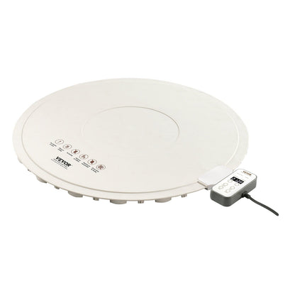 Beige Electric Warming Tray for Kitchen Food Storage and Buffet