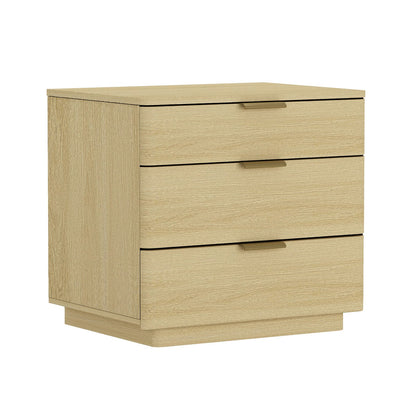 Natural Oak Nightstand - 26" Modern Design for Bedroom