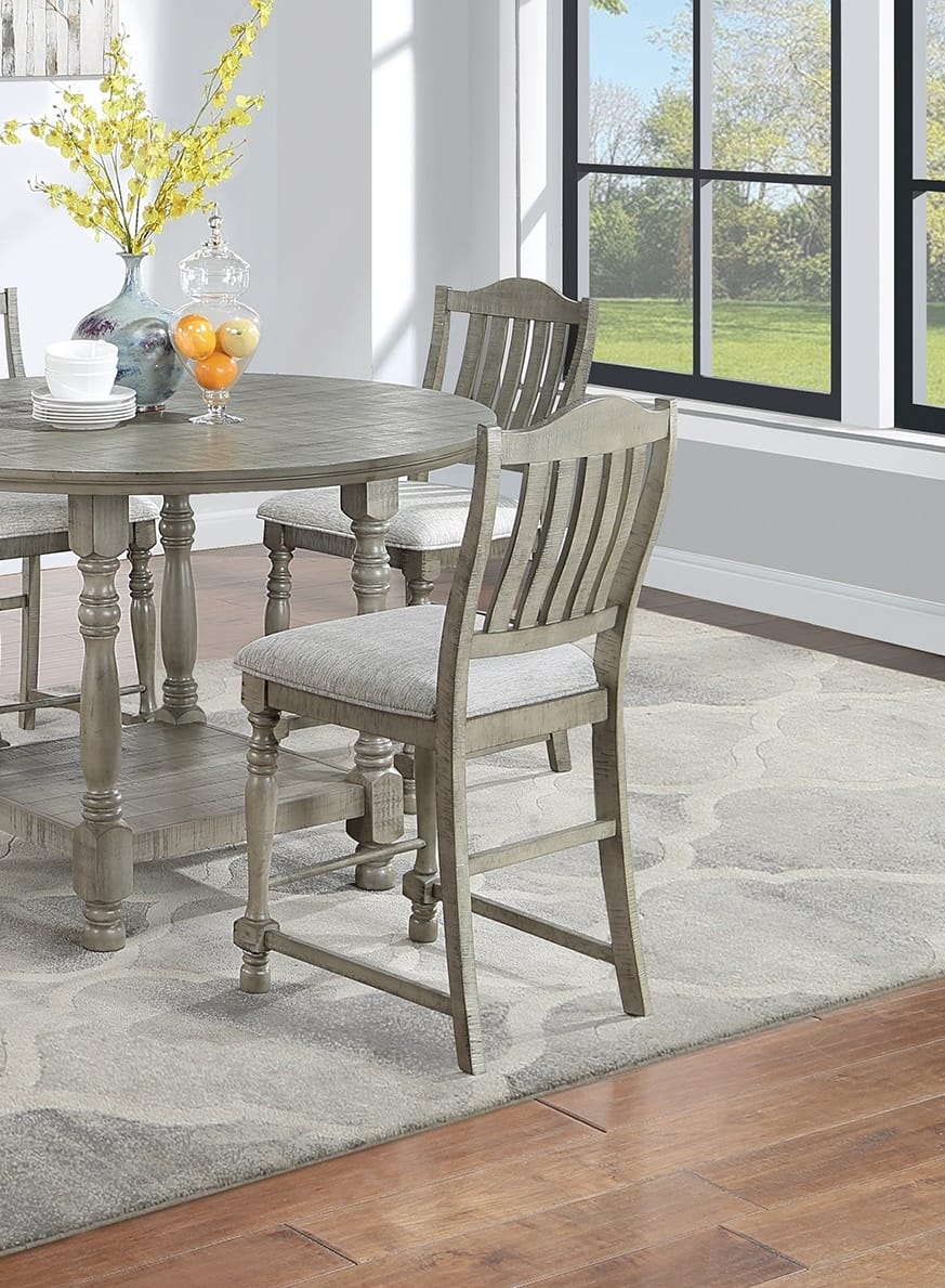Light Grey Dining Table Set - Seats 4 for Dining Room