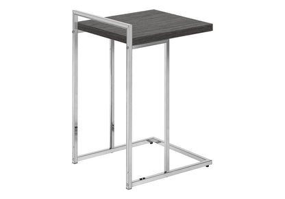 Grey C-Shaped Accent Table - 16" x 18.25"