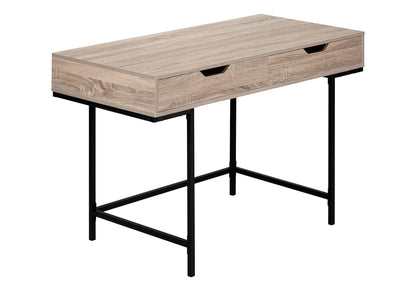 Computer Desk, Taupe Storage Drawers - 48"L Home Office Desk