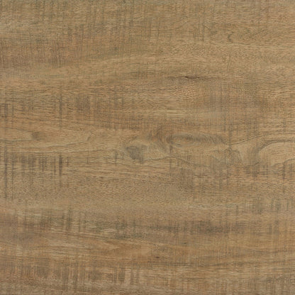 Natural Mango Wood Square End Table - 23.5" for Living Room