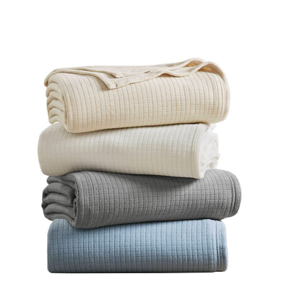 Taupe Polyester Throw Blanket - 90" x 90"