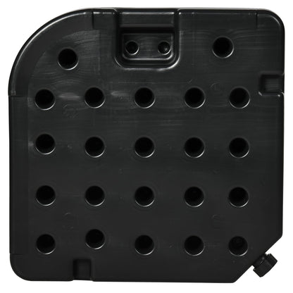 Black Polyethylene Umbrella Base Weights for Poolside or Garden