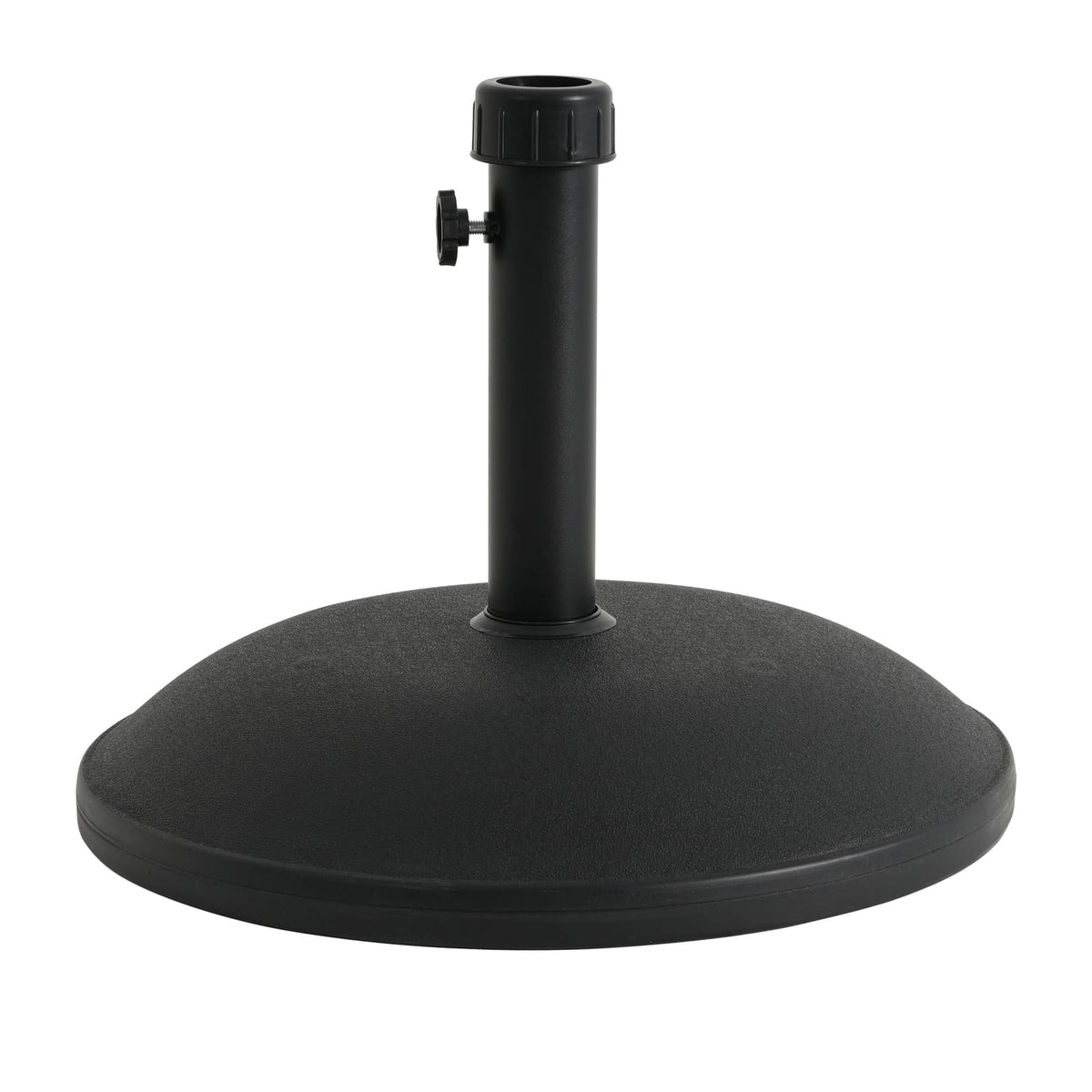 Ander Outdoor 55-Pound Round Black Umbrella Base - Heavy Duty Concrete Resin
