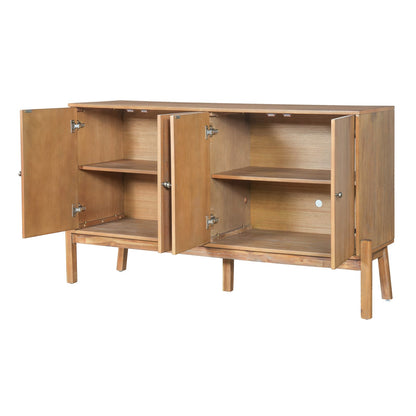 Vintage Sideboard Buffet Cabinet - 60" Natural MDF Acacia