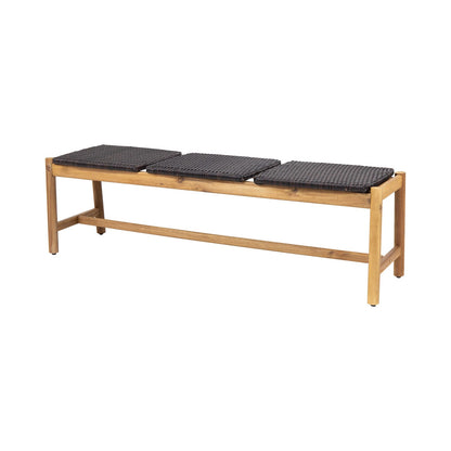 Teak Acacia Wood 3 Seat Bench - Outdoor Patio Furniture