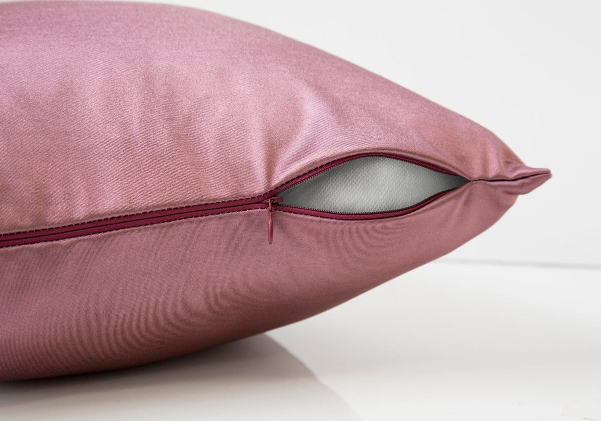 Pink Polyester Throw Pillow - 18x18 Square