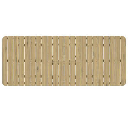 Light Brown Extendable Dining Table - 86.6" Outdoor Table