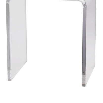 Clear Acrylic End Table Set - 2 C-Shaped Tables