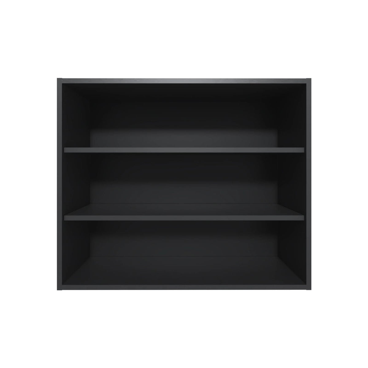 Wenge Wall Cabinet - Open Storage & Shelves