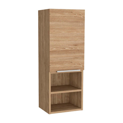 Beige Particle Board Medicine Cabinet - 32" Tall Storage