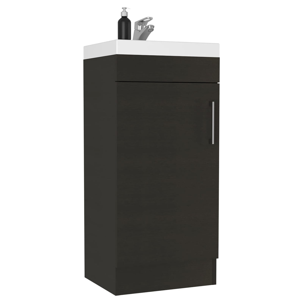 Toledo Black Bathroom Vanity - Compact Storage