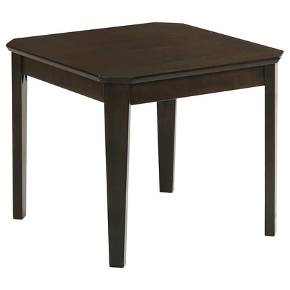 Amaro Dark Brown 3-Piece Coffee & End Table Set - Solid Wood