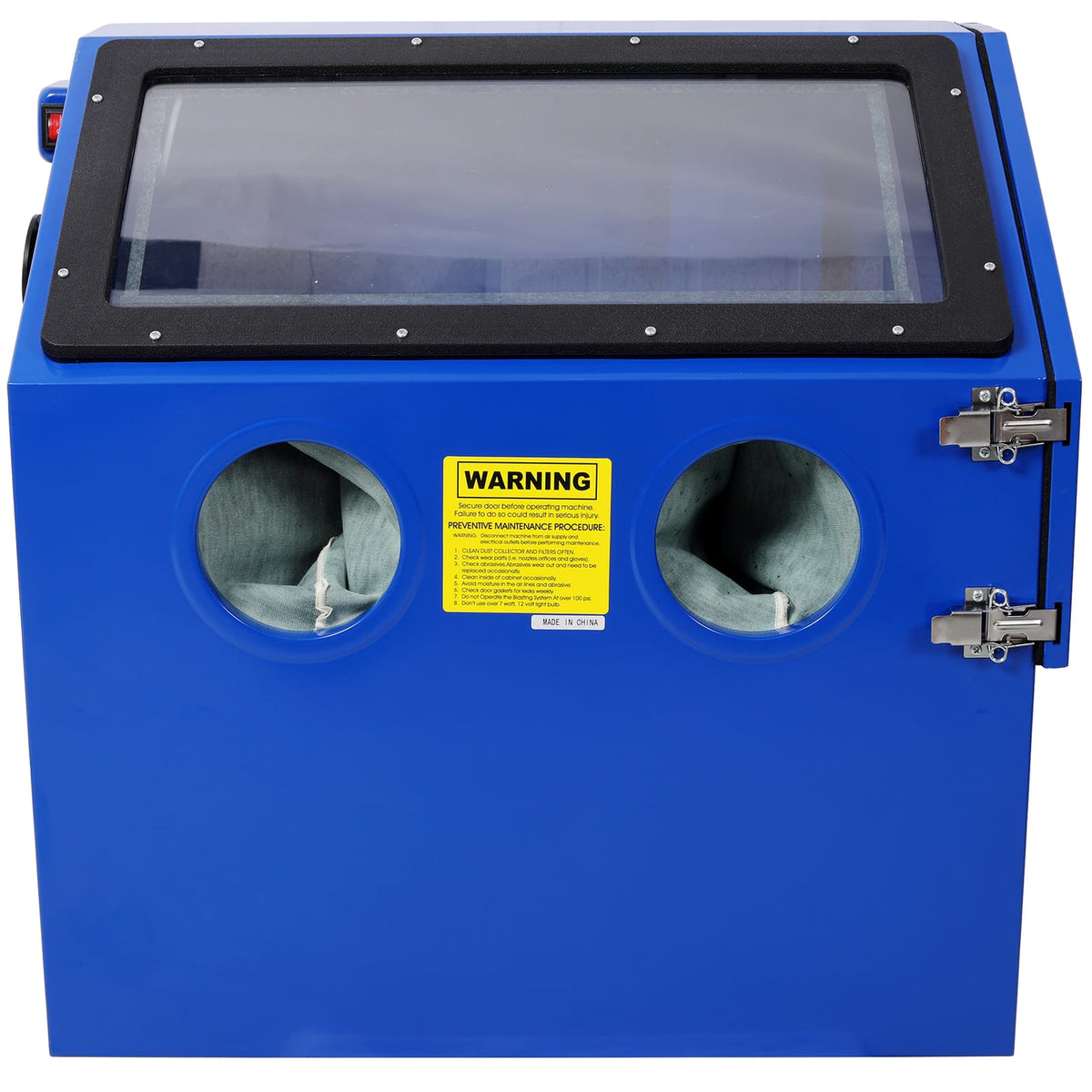 Heavy Duty Steel Sandblasting Cabinet with LED Light for Surface Treatment