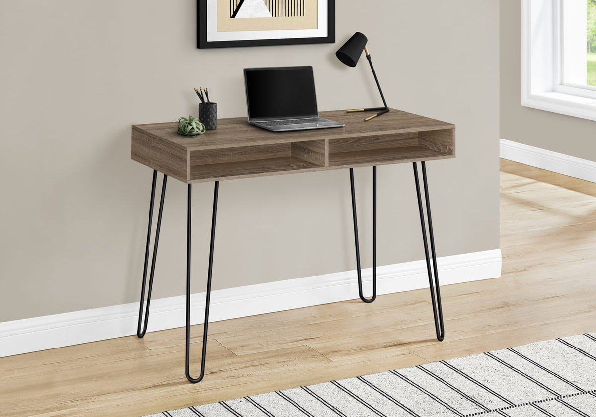 Taupe Computer Desk with Storage Drawers - 40" L