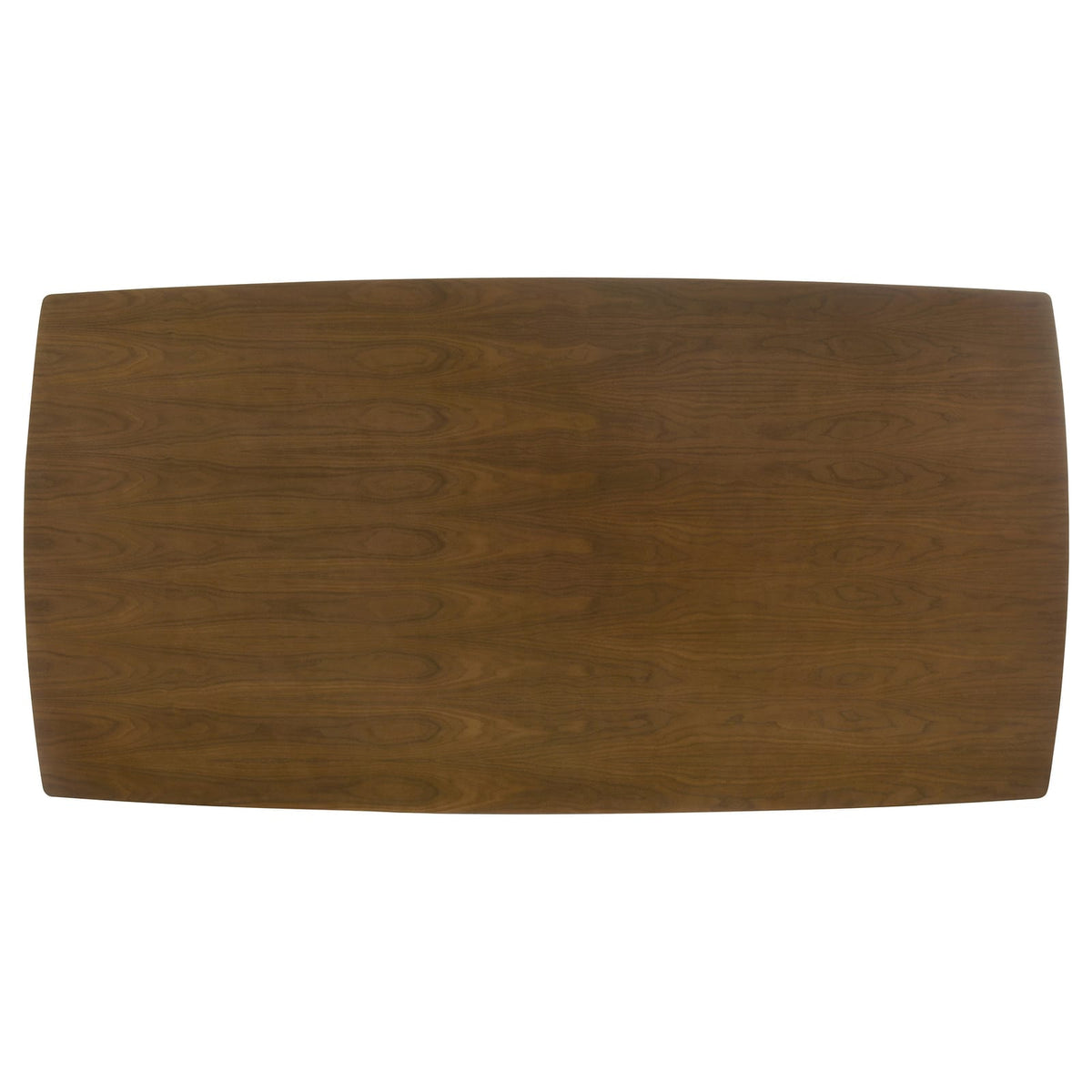 Dark Walnut Mid-Century Dining Table - Seats 6