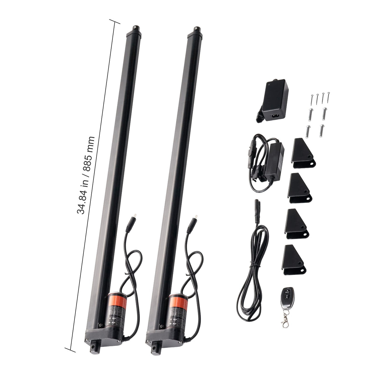 30 Inch Metal Linear Actuator Kit - 220lbs Lifting