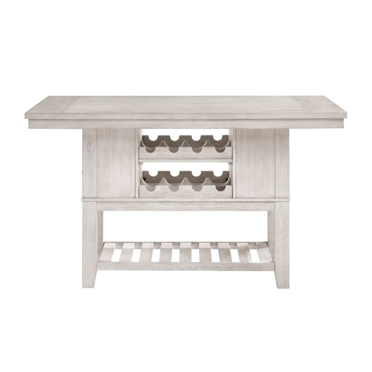 6-Person Rectangular Farmhouse Dining Table - Antique White