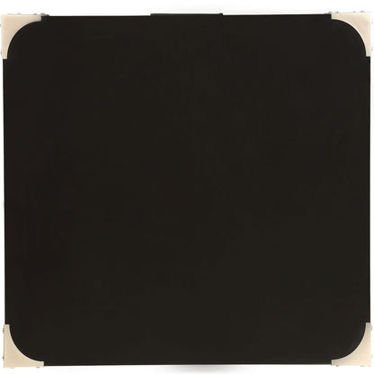Black Rectangular End Table with Drawers