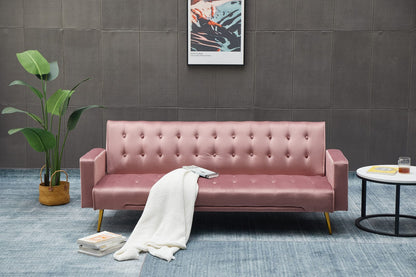 3 Seat Rose Velvet Sofa Bed - Small Living Room