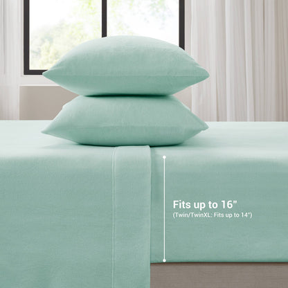 Cal King Aqua Sheet Set - 4 Piece Set