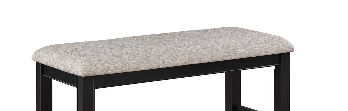 Gray Farmhouse Dining Bench - 40" Rectangular Footrest