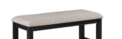 Gray Farmhouse Dining Bench - 40" Rectangular Footrest