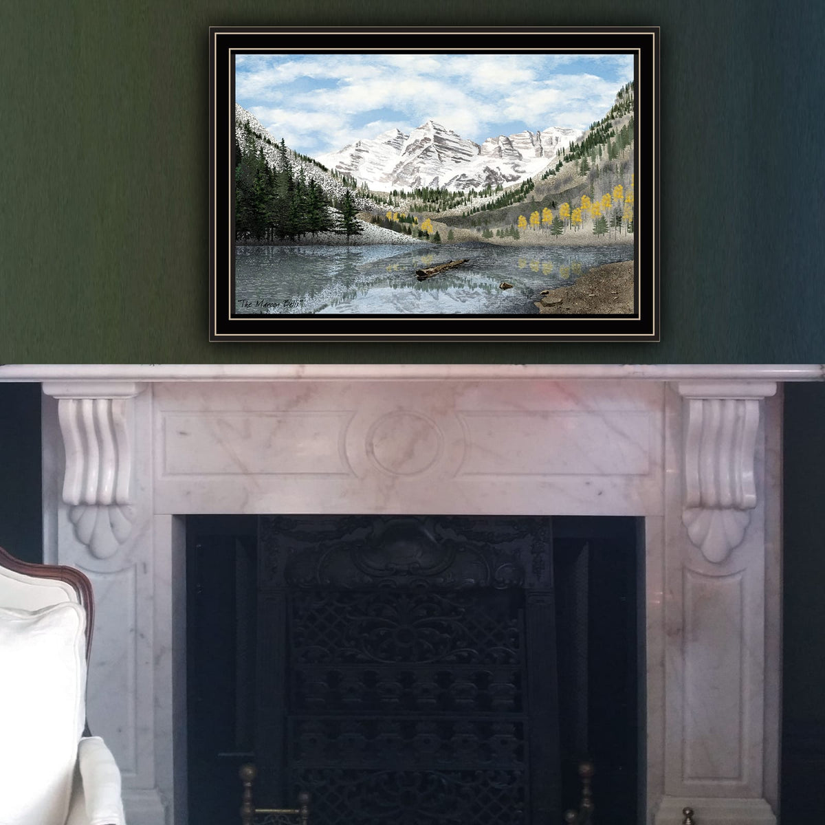 Trendy Wall Art Maroon Bells - Living Room Bedroom Decor