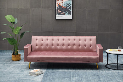 3 Seat Rose Velvet Sofa Bed - Small Living Room