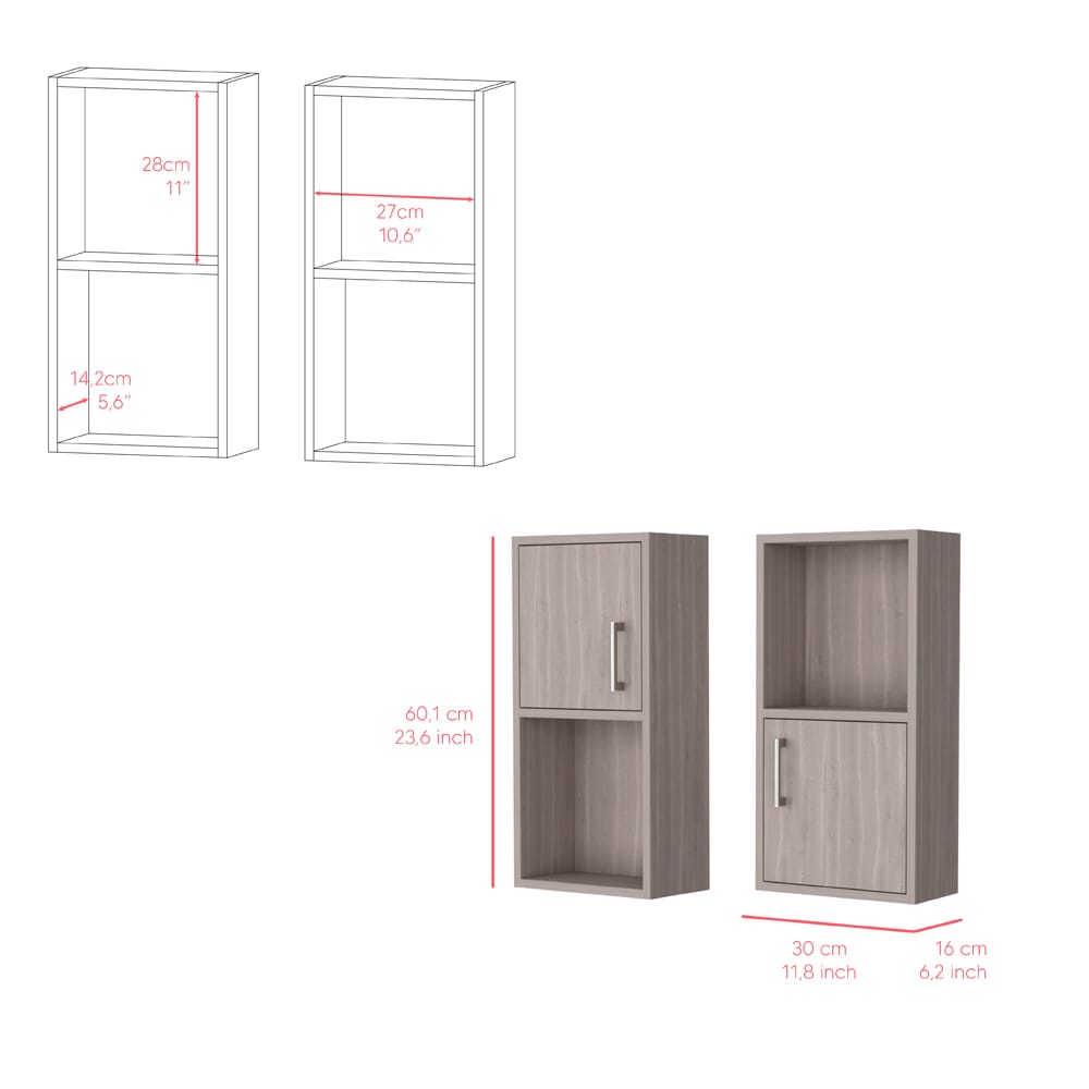Multicolor Engineered Wood Bathroom Medicine Cabinet Set
