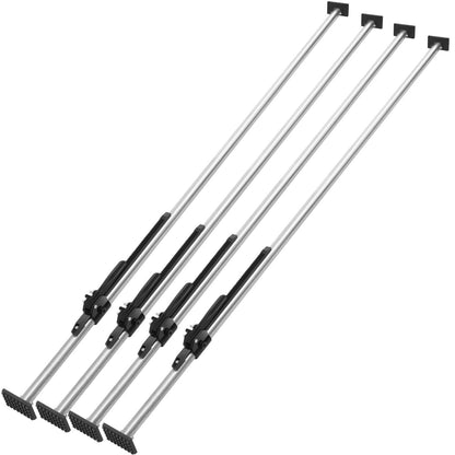 Heavy-Duty Ratcheting Cargo Bar - 89" to 104", Black Metal