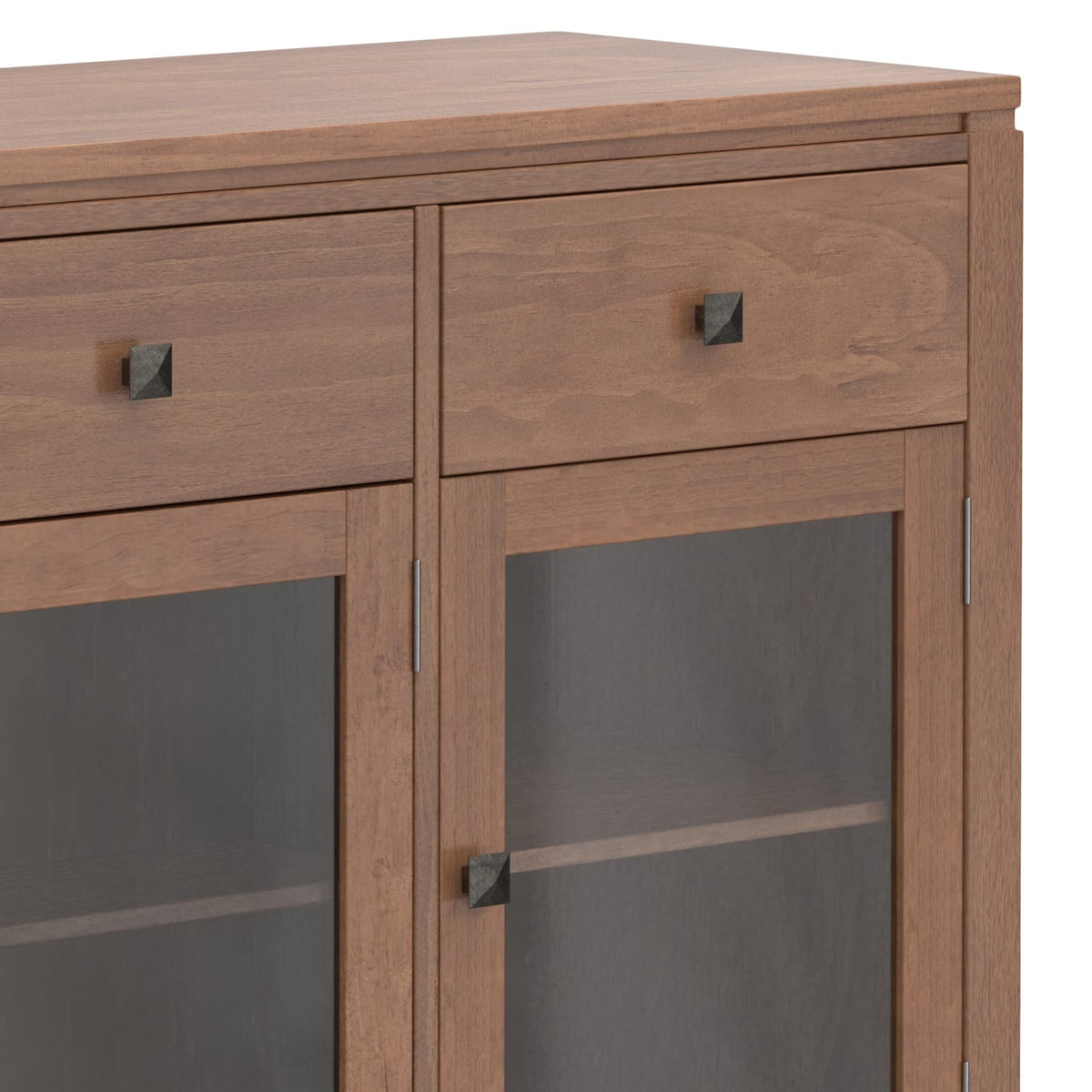 Cosmopolitan 54 Inch Wide Solid Wood Sideboard Buffet - Dark Brown