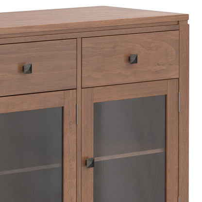 Cosmopolitan 54 Inch Wide Solid Wood Sideboard Buffet - Dark Brown