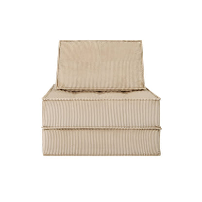 Camel Fabric Spring Sofa Chair for Modern Living Room Comfort