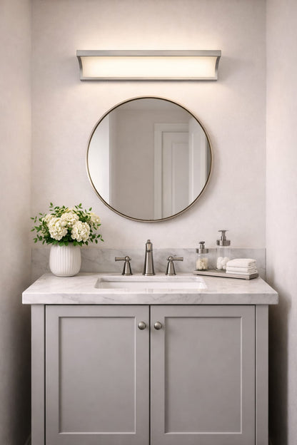 Brushed Nickel LED Bathroom Vanity Light Bar