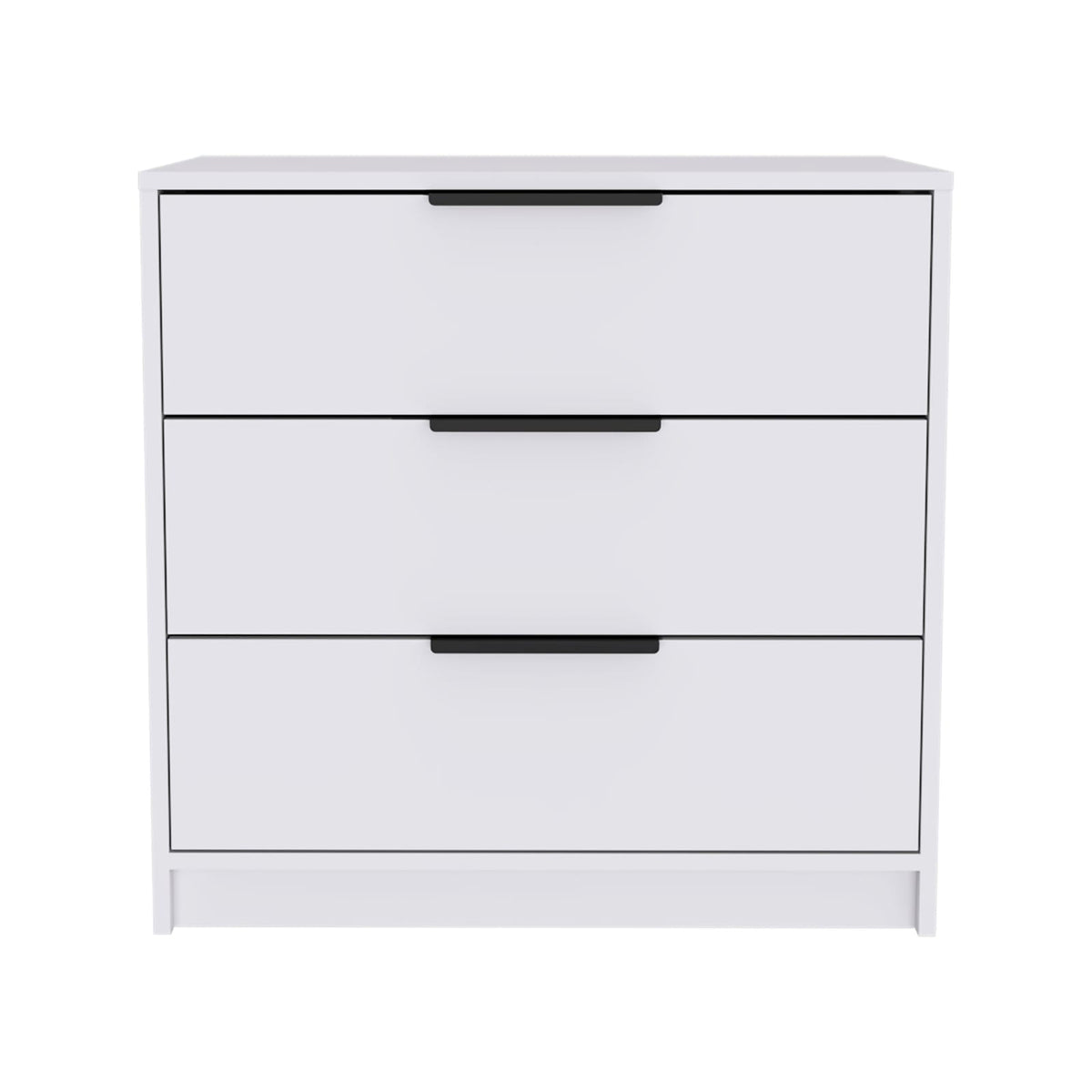 3-Drawer White Dresser - Bedroom Storage