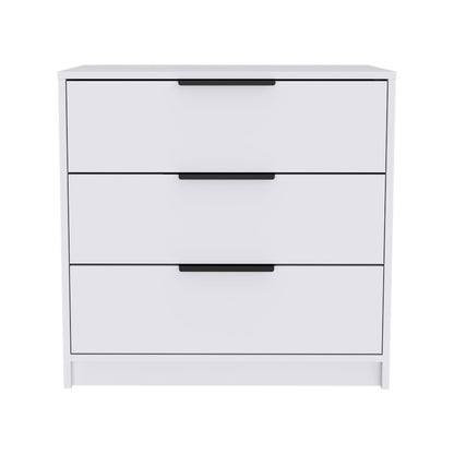 3-Drawer White Dresser - Bedroom Storage