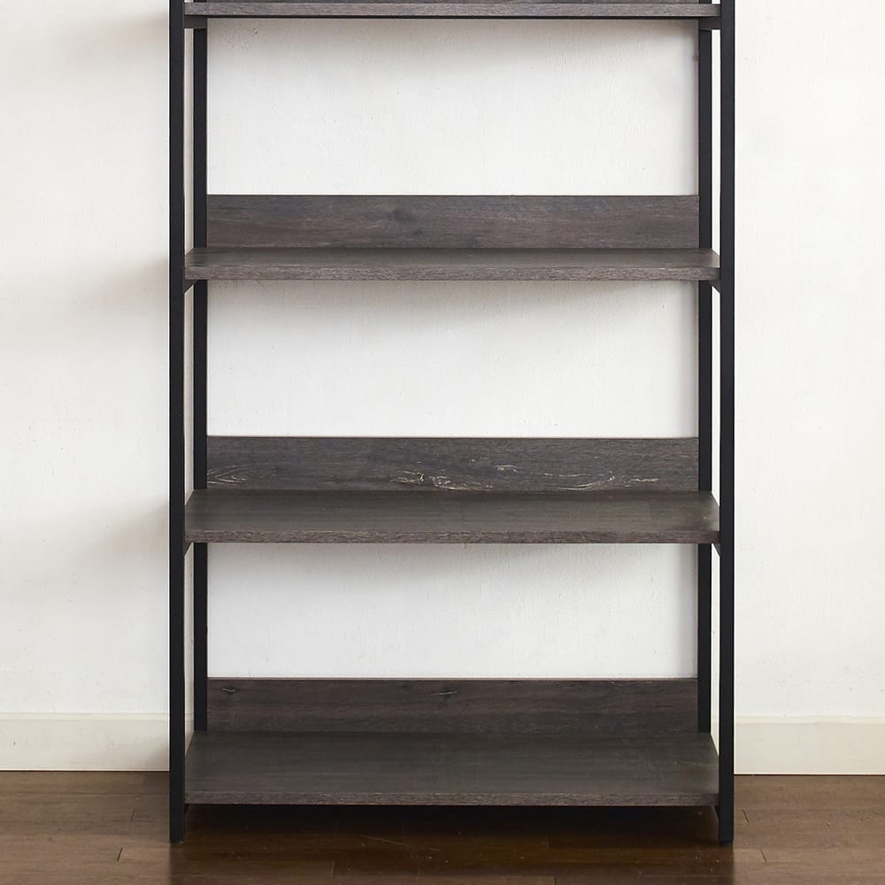 Monica Wood and Metal Walk-in Closet - Rustic Gray Storage