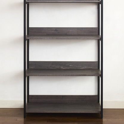 Monica Wood and Metal Walk-in Closet - Rustic Gray Storage