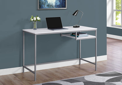 Computer Desk, White MDF - 48" Home Office Desk
