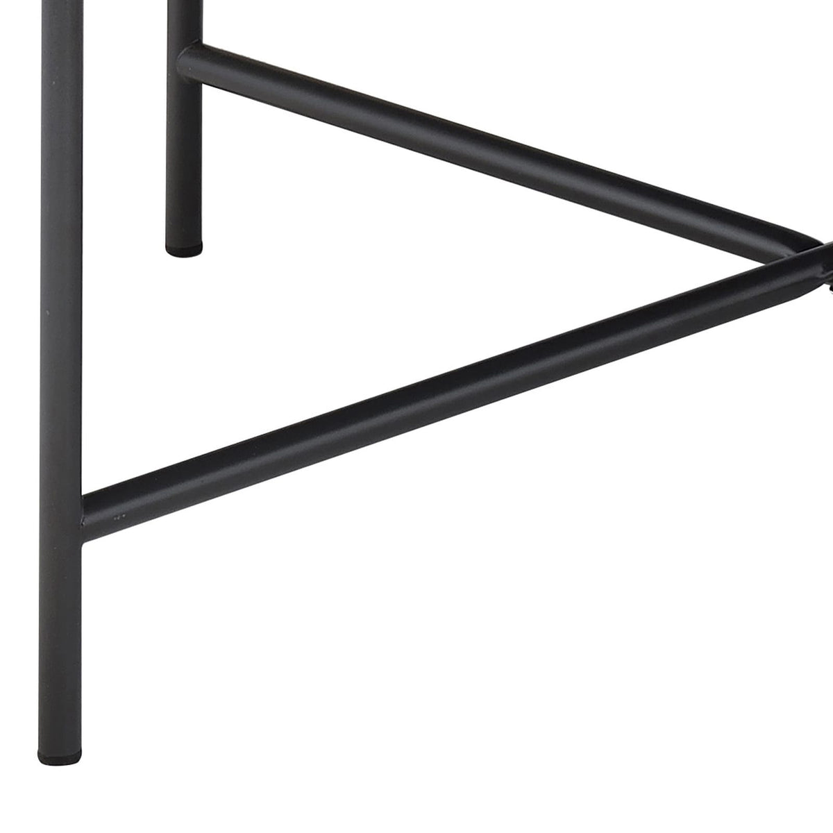 Weathered Grey Oak & Black Coffee Table - Industrial Style