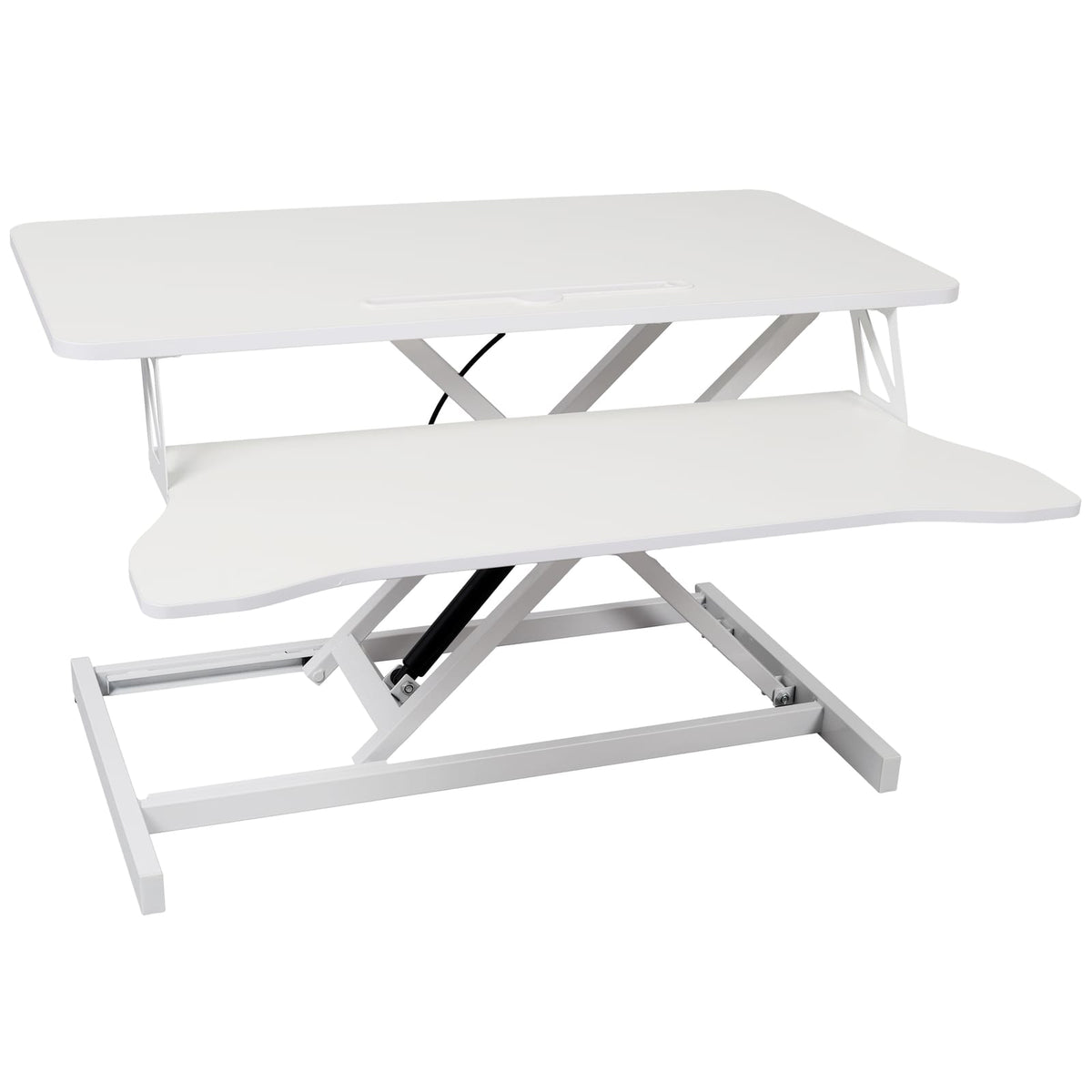 Adjustable Standing Desk Converter with Keyboard Tray for Workspace
