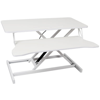 Adjustable Standing Desk Converter with Keyboard Tray for Workspace