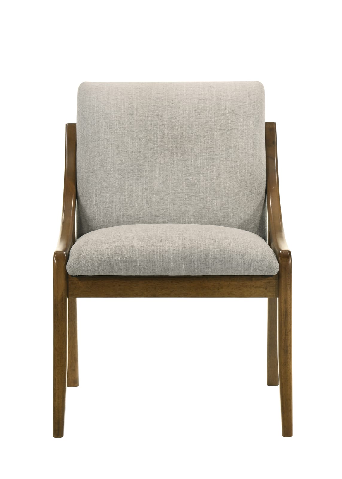 Gray Oak Side Chairs - Set of 2 for Kitchen Dining Rooms