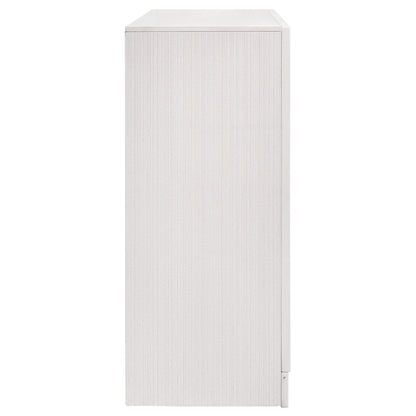 White Wood 9-Drawer Dresser for Bedroom Storage